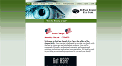 Desktop Screenshot of dupagefamilyeyecare.com
